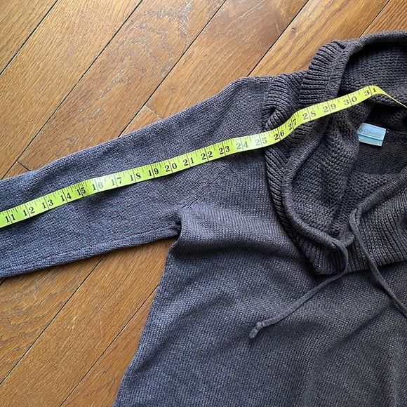 Columbia lavender drawstring cowl neck sweater size Large - Picture 9 of 9